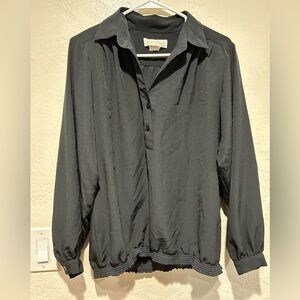 Da-rue‎ vintage blouse 14 black shoulder pads